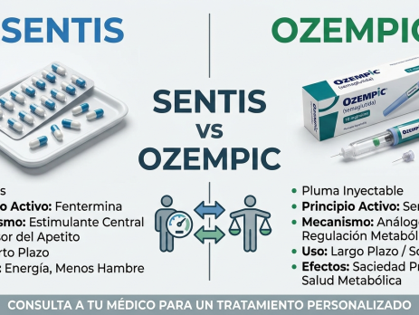 sentis vs ozempic diferencias para bajar de peso tratamiento obesidad